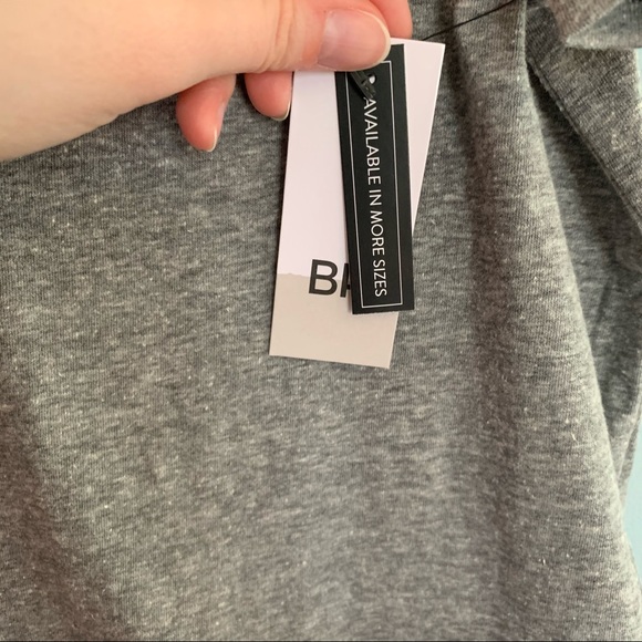 BP Grey/Gray Basic V-Neck Short Sleeve Tee Shirt Size Medium NWT - Picture 5 of 8